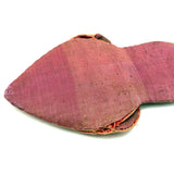 Beautifully Faded Antique Iroquois Beaded Heart Shaped Wall Pocket