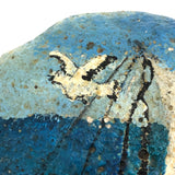 Excellent Big Painted Rock with Sailboat and Lighthouse