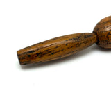 Sweet Old Oak Wood Ball in Cage Carved Whimsy Rattle