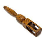 Sweet Old Oak Wood Ball in Cage Carved Whimsy Rattle