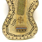 Ridiculous But Fantastic Almost Full Scale Folk Art Guitar Cribbage Board