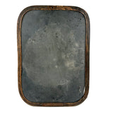 Most Beautiful Antique Slate in Rare Rounded Frame with Iron Mend (and Incised 1851)