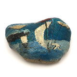 Excellent Big Painted Rock with Sailboat and Lighthouse
