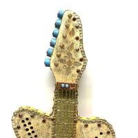 Ridiculous But Fantastic Almost Full Scale Folk Art Guitar Cribbage Board