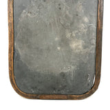 Most Beautiful Antique Slate in Rare Rounded Frame with Iron Mend (and Incised 1851)