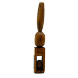 Sweet Old Oak Wood Ball in Cage Carved Whimsy Rattle