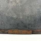 Most Beautiful Antique Slate in Rare Rounded Frame with Iron Mend (and Incised 1851)