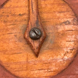 Great Old Two Dial Wooden Folk Art Score Keeper with Handwritten Numbers, 0-100