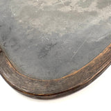 Most Beautiful Antique Slate in Rare Rounded Frame with Iron Mend (and Incised 1851)