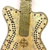 Ridiculous But Fantastic Almost Full Scale Folk Art Guitar Cribbage Board