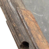 Most Beautiful Antique Slate in Rare Rounded Frame with Iron Mend (and Incised 1851)