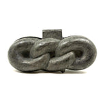 Antique Pewter Three Links Ice Cream Mold