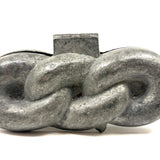 Antique Pewter Three Links Ice Cream Mold
