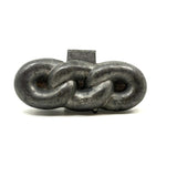 Antique Pewter Three Links Ice Cream Mold