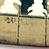 Surprise! c. Late 19th/Early 20th Century Memo Book Turned Stitched and Inked Pocket Chess Board with Celluloid Pieces