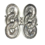 Antique Pewter Three Links Ice Cream Mold