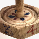 Lovely Collection of Three Early 19th C. Carved Bone Teetotem (Game Spinners)