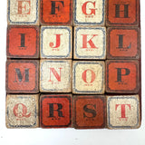 Complete C. 1870s Set of Hill's Spelling Blocks In Lower Half Wood Frame Box
