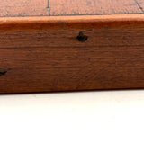 Antique Folk Art Fox and Geese Game Board with (Complete Set of) Hand-carved Pegs and Verse on Reverse