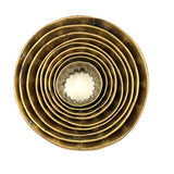 Satisfying Old Set of Brass, Scalloped Edge, Nesting Cookie/Pastry Cutters