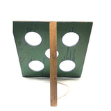 Vintage Handmade Bean Bag Toss Board with Stenciled Animals