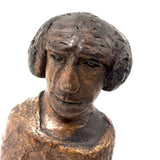 Wise Looking Man, Old Carved Burl Folk Art Bust