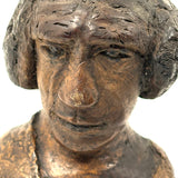 Wise Looking Man, Old Carved Burl Folk Art Bust
