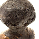 Wise Looking Man, Old Carved Burl Folk Art Bust