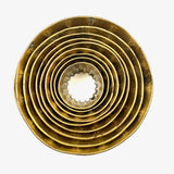 Satisfying Old Set of Brass, Scalloped Edge, Nesting Cookie/Pastry Cutters