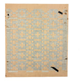 Lavender and Black, Finely Executed Antique Froebel Kindergarten Paper Weaving