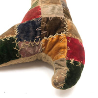 Large Monogrammed Boot Shaped Crazy Quilt Pin Cushion