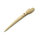 Open Hand, Wonderful  19th Century Carved Bone Bodkin