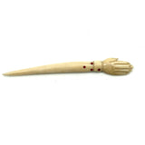 Open Hand, Wonderful  19th Century Carved Bone Bodkin