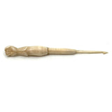 SOLD Fist with Cuff, 19th Century Presumed Sailor Made Carved Bone Crochet Hook