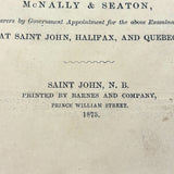 Much Used Canadian Seamanship Examiner and Instructor, 1873, with Many Hand-written Notes and Great Plates