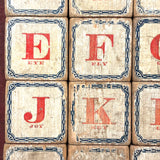 Complete C. 1870s Set of Hill's Spelling Blocks In Lower Half Wood Frame Box