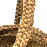 SOLD Golden Locks, Small Braided, Handled Basket Woven of Hair