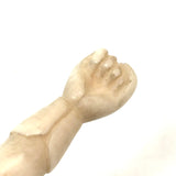 SOLD Fist with Cuff, 19th Century Presumed Sailor Made Carved Bone Crochet Hook