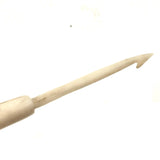SOLD Fist with Cuff, 19th Century Presumed Sailor Made Carved Bone Crochet Hook