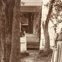 Kingsland Family Homestead, Super Atmospheric Antique Mounted Albumen Photo