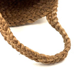 SOLD Golden Locks, Small Braided, Handled Basket Woven of Hair
