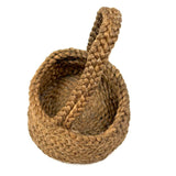 SOLD Golden Locks, Small Braided, Handled Basket Woven of Hair