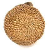 SOLD Golden Locks, Small Braided, Handled Basket Woven of Hair