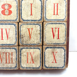 Complete C. 1870s Set of Hill's Spelling Blocks In Lower Half Wood Frame Box