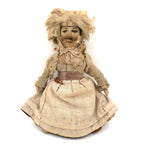 Amazing Antique Hand-sewn Doll with Paper Litho Face