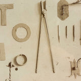 High School Second Year, Beautiful Mounted Albumen Photo of Metalwork Projects Display in Original Oak Frame