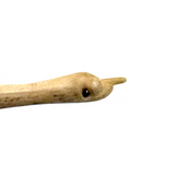 Antique Whale Bone Pointing Hand Pendant with Thread Hole