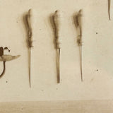 High School Second Year, Beautiful Mounted Albumen Photo of Metalwork Projects Display in Original Oak Frame