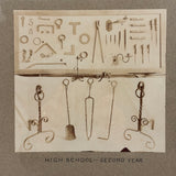 High School Second Year, Beautiful Mounted Albumen Photo of Metalwork Projects Display in Original Oak Frame