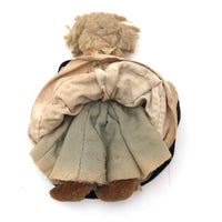 Amazing Antique Hand-sewn Doll with Paper Litho Face
